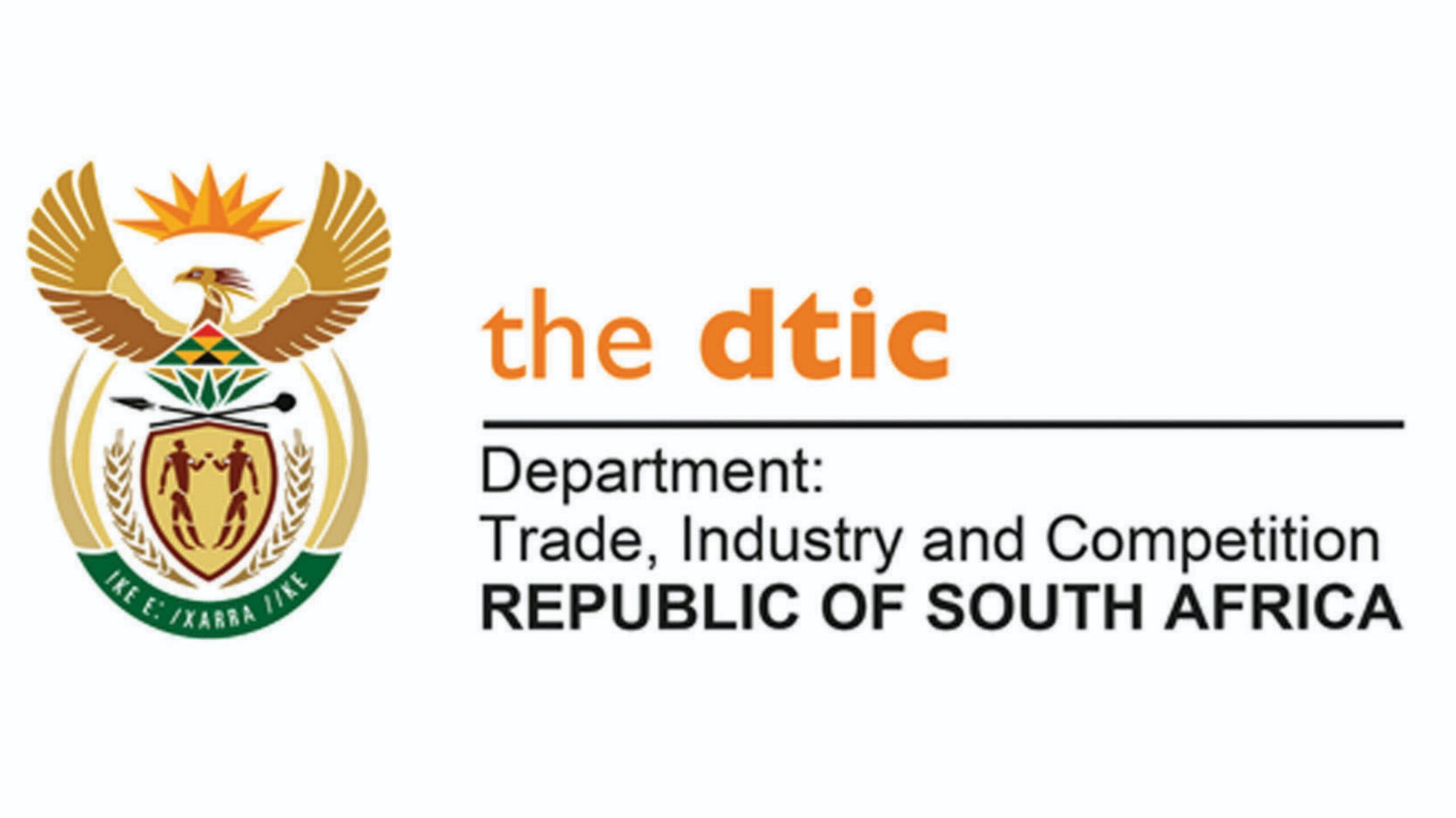 Department of Trade and Industry DTI logo – government business funding South Africa