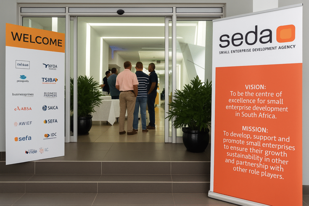 South African entrepreneurs using SEDA funding and business development support online