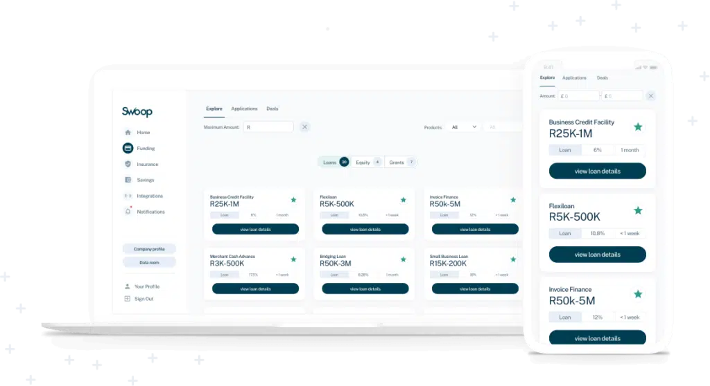 South African entrepreneurs using Swoop Funding to find the best business finance options online