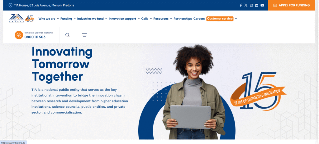 TIA business funding portal South Africa – innovation and research grants for entrepreneurs