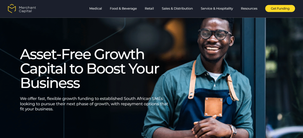 Merchant Capital Funding portal South Africa – apply for merchant cash advances and business loans online