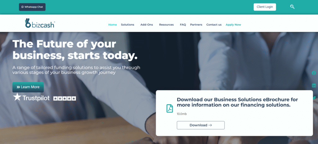 Bizcash Funding portal South Africa – apply for invoice financing and working capital online